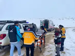 86 Yaşlı Adam, Kar Yağışında UMKE ile Hastaneye