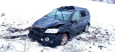Alaca'da Cip Kazası: 1 Yaralı