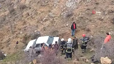 Şarampole Uçan Araç: Sürücü Yaralı