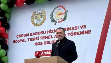 Çorum Barosu'na Yeni Bina Temeli