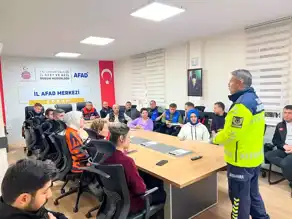 Çorum'da Kış Güvenli Sürüş Eğitimi