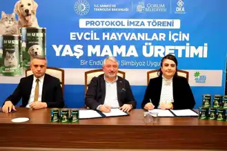 Çorum'da Yerli Üretim Hayvan Maması Tesisi