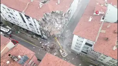 Apartman Yıkımı Başladı: Gaz Patlaması Sonrası Hasar Tespit Edildi
