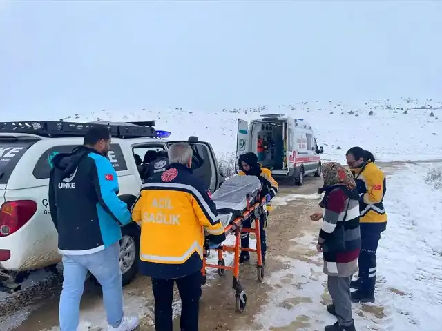86 Yaşlı Adam, Kar Yağışında UMKE ile Hastaneye