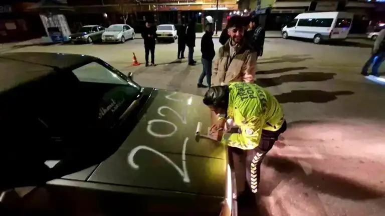 Çorum'da Yeni Yıl Trafik Denetimleri: Binlerce Araç Kontrol Edildi